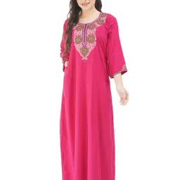 KOI SLEEPWEAR Pink Embroidered Nighty-picture-40