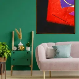 The Art House Abstract Multicolor Canvas Painting-14