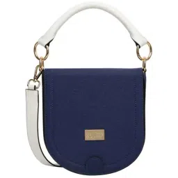 KLEIO Blue Solid Small Sling Handbag-picture-22