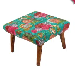 Ikiriya Queens Printed Multicolor Wood Stool-image-33
