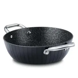 Prestige Black Hard Anodised 24 cm Non-Stick Kadai with Lid (2.5 L)-46