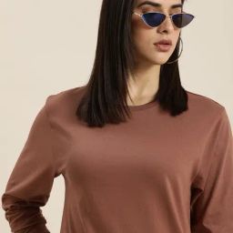 Dillinger Brown Cotton Oversized T-Shirt-image-7