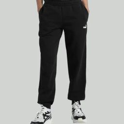 Puma Black Cotton Comfort Fit Sweatpants-image-60