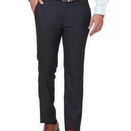 Raymond Blue Slim Fit Checks Trousers-image-42