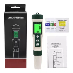 KERRO 10 in 1 Water pH Tester for Measuring PH, TDS, Salt, SG, ORP, EC, Hydrogen, Resistivity, Temp, Nutrient, PH 10 in 1-picture-37