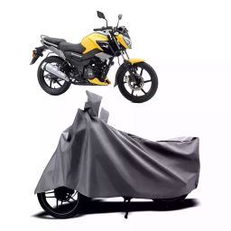 Auto Pearl Two Wheeler Cover with Bag for TVS GF 125, Silver-image-78