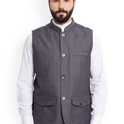 even Grey Nehru Jacket image 1