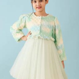 StyloBug Girls Green Embroidery Dress-picture-39