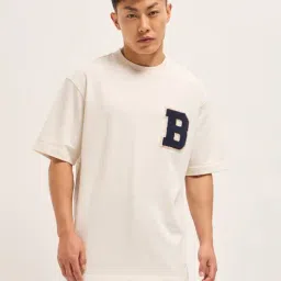 The Bear House White Oversized Typography T-Shirt-image-38