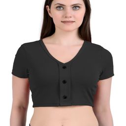 PRIME LOVE Solid Crop Top-image-56