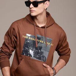 The Roadster Life Co. Graphic Printed Hooded Relaxed Fit Sweatshirt-picture-39