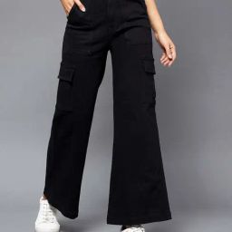 Miss Chase Black Cargo Jeans-image-63