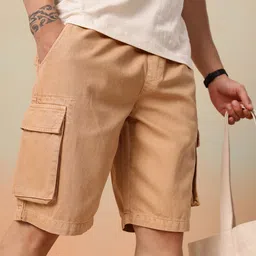 Mast & Harbour Men Pure Cotton Shorts-picture-1