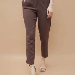 Code By Lifestyle Dark Brown Regular Fit Trousers-picture-18