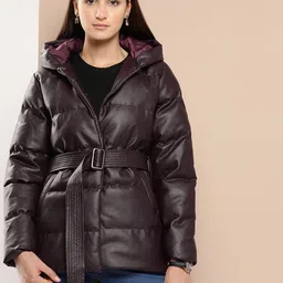 Chemistry Longline Padded Jacket With Belt-picture-56