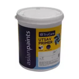 Asian Paints Utsav Wall Primer 0000 Smooth Finish Clear 4 L, 0078-44
