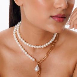 Joker & Witch Hestia Gold Necklace for Women-image-4