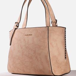 Allen Solly Peach Textured Medium Handbag image 3