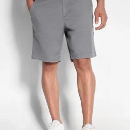 american eagle outfitters American Eagle Grey Cotton Regular Fit Shorts-picture-17