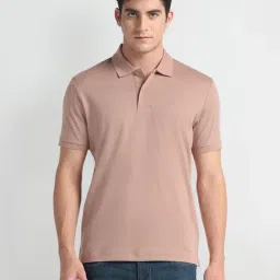 Arrow Brown Cotton Regular Fit Polo T-Shirt-picture-45