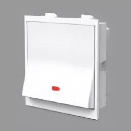 Cona Status Dual 1 Way Switch With Indicator 16 AX White, 9811-18