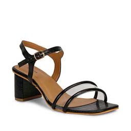 Mozafia Women's Black Ankle Strap Sandals-image-51