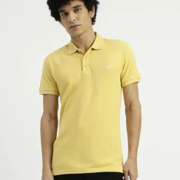 United Colors of Benetton Yellow Regular Fit Polo T-Shirt-image-38