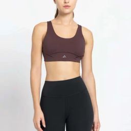 adidas Brown Printed Sports Bra-image-93
