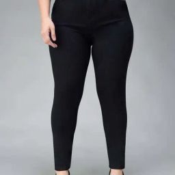 Miss Chase A+ Black Plain High-Rise Jeans-image-87