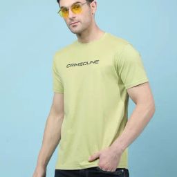 Crimsoune Club Green Slim Fit Printed T-Shirt-image-69