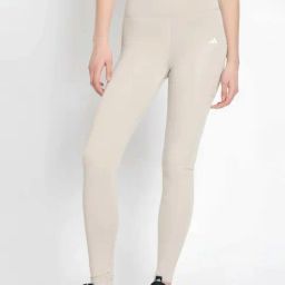 adidas Beige Plain Sports Leggings-picture-2