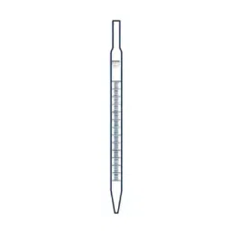 Borosil 10 x 0.1 ml Capacity Class B Clear Quartz Mohr Graduated Pipette, 7064P06-48