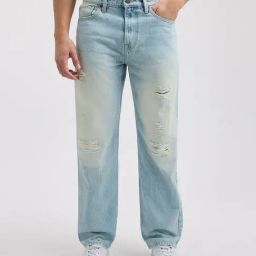 Pepe Jeans Light Blue Relaxed Fit Distressed Jeans-image-28