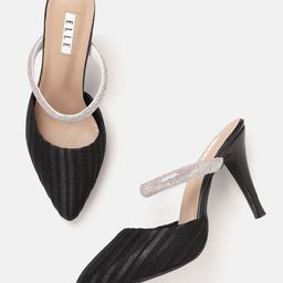ELLE Women Embellished Detail Stiletto Heel Mules-image-86