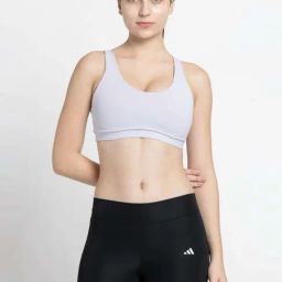 adidas Grey Printed Sports Bra-image-39