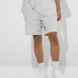 studiofit men Studiofit by Westside Light Grey Solid Relaxed-Fit Mid-Rise Shorts-picture-43