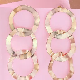 Bohey by KARATCART Contemporary Hoop Earrings-29