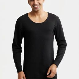 Jockey 2401 Black Super Combed Cotton Rich Full Sleeves Thermal Top with Stay Warm Technology-image-78