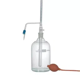 Supertek 100 ml Automatic Zero Burette with PTFE Needle Valve and Calibration Certificate, 77.108.0100 image 1