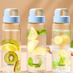 ?Borosil Water Bottle with Leakproof & Easy to Carry Set of 3 (Transparent, ?750 ml)-image-45