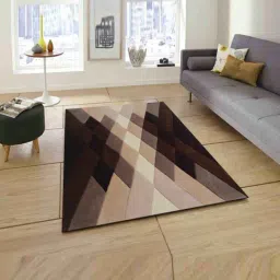 Presto Brown Wool Hand Tufted Carpet-image-61