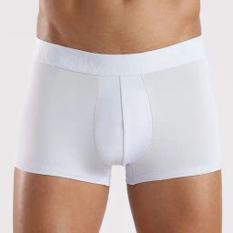 CALVIN KLEIN White Solid White Low Rise Trunks-picture-1