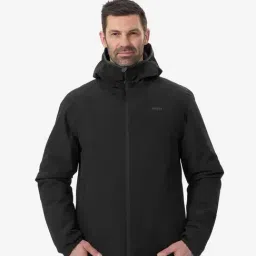 Wedze By Decathlon Black Regular Fit Sports Hoodie-image-25