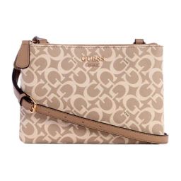Guess Caramel Akir Logo Cross Body Bag-image-75