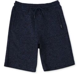 Gini & Jony Kids Navy Printed Bermuda-image-70