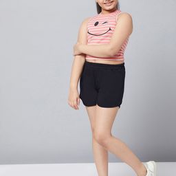 Stylo Bug Girls Striped Top with Shorts-image-106