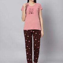 DZZO Typography Printed Night suit-image-41