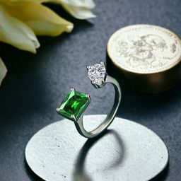 Designs & You Silver Plated Adjustable Finger Ring-44