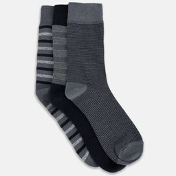 BYFORD by Pantaloons Men Pack Of 3 Patterned Calf-Length Socks-image-96