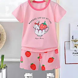 BAESD Kids Printed Pure Cotton Night suit-image-74